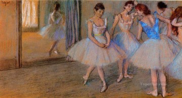 Edgar Degas Painting - bailarines en un estudio Edgar Degas